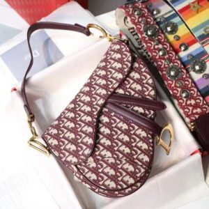 Kaufen Dior saddle in red Tasche