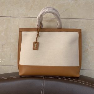 KAUFEN SHOPPING TAG IN CANVAS AND TASCHE LEATHER