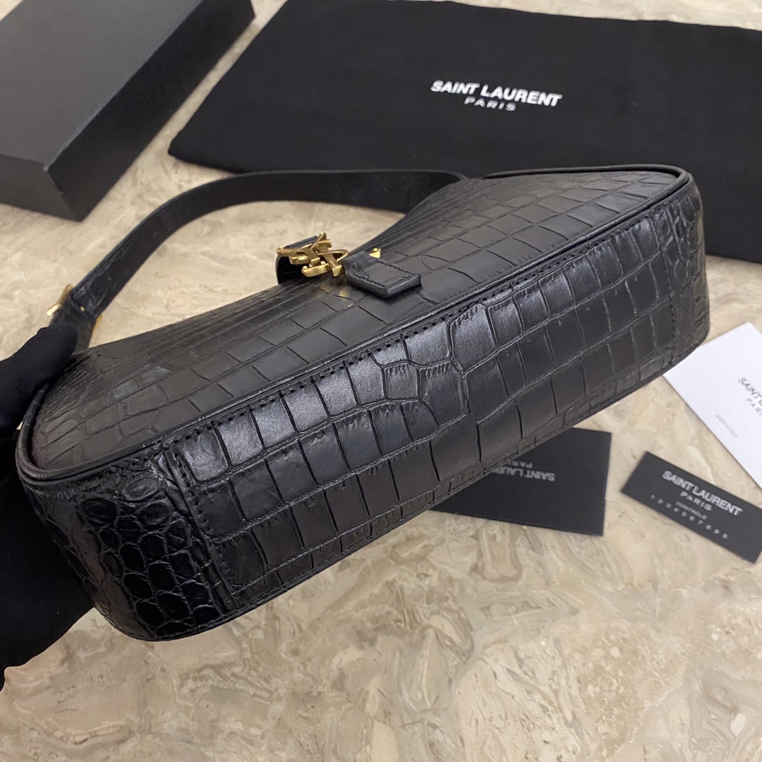 KAUFEN LE 5 À 7 HOBO BAG IN CROCODILE-EMBOSSED SHINY LEATHER TASCHE - Image 2