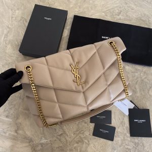 KAUFEN PUFFER LARGE BAG IN QUILTED LAMBSKIN TASCHE