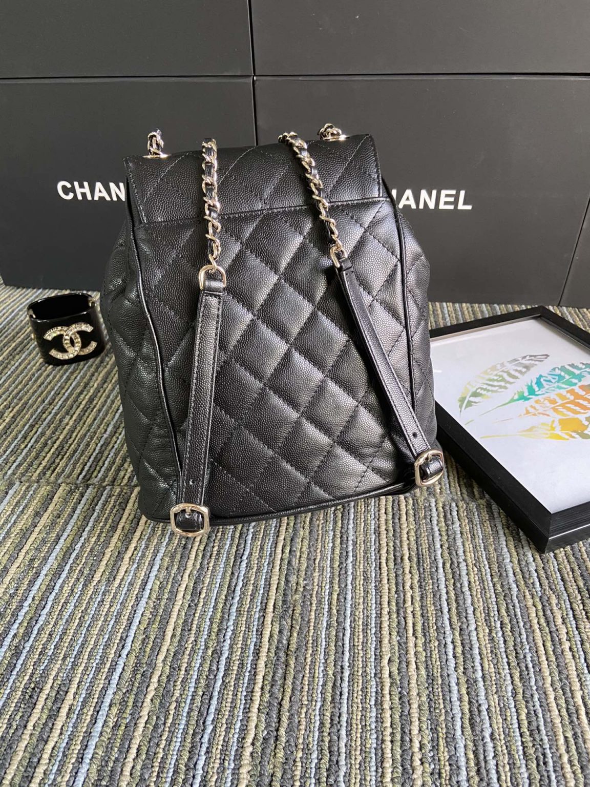 kaufen Chanel pattern Backpack Tasche - Image 9