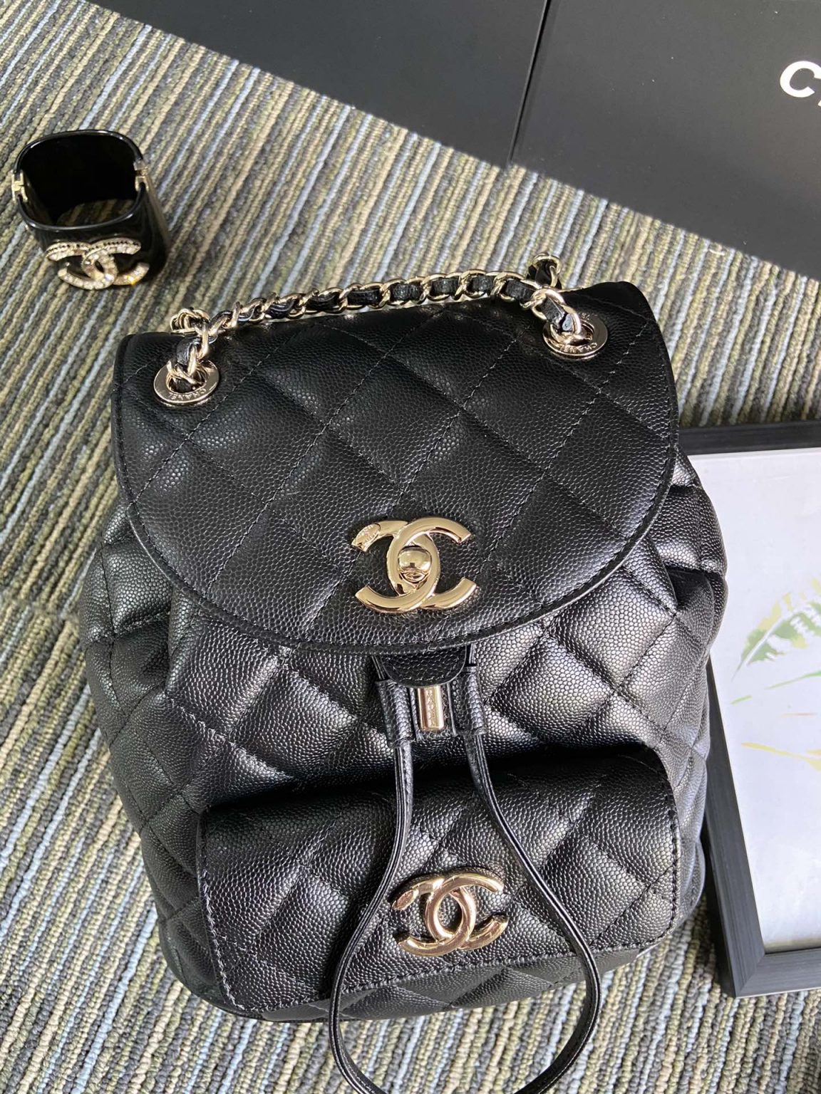 kaufen Chanel pattern Backpack Tasche - Image 6