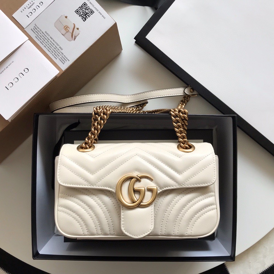 Kaufen GG Gucci Marmont mini matelassé shoulder Tasche - Image 2