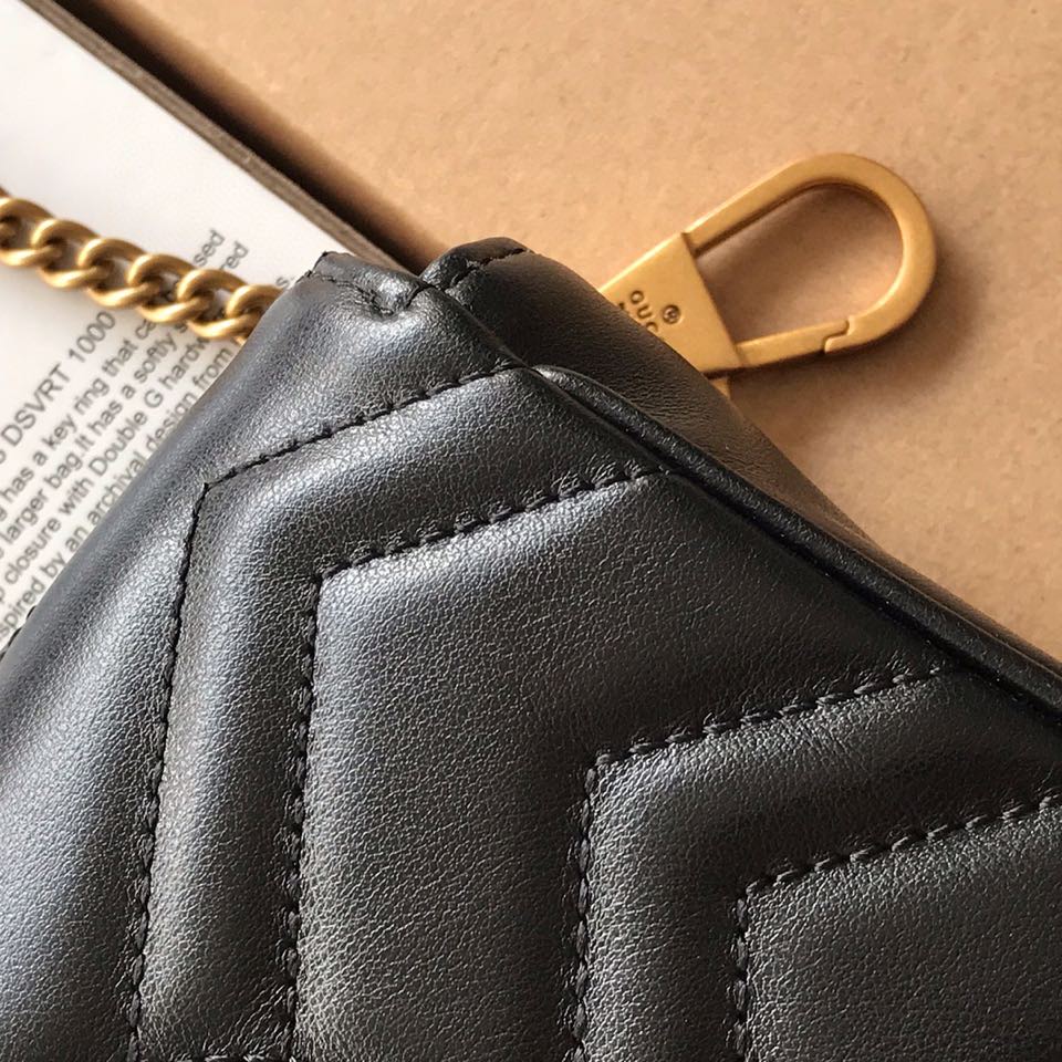 Kaufen GG Marmont matelassé Gucci Leder Super Mini Tasche - Image 7