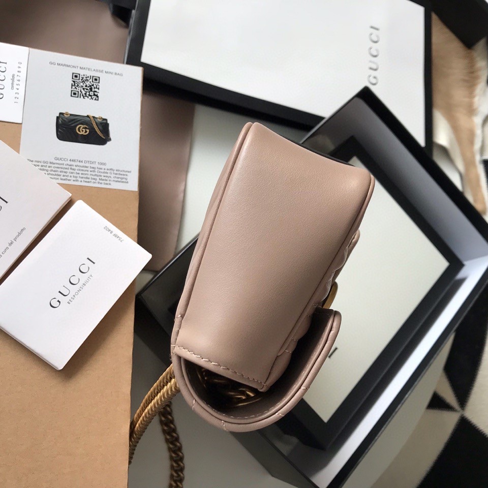 Kaufen GG Marmont matelassé Gucci Leder Super Mini Tasche - Image 10