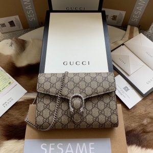 Kaufen Gucci Dionysus GG Hochwertiges Portemonnaie mit Kette Tasche