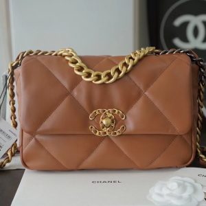 kaufen Chanel 19 klein in Karamell Tasche