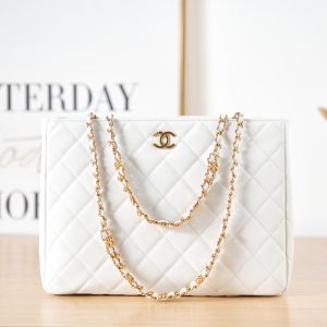 kaufen CHANEL TOTE weiße Tasche