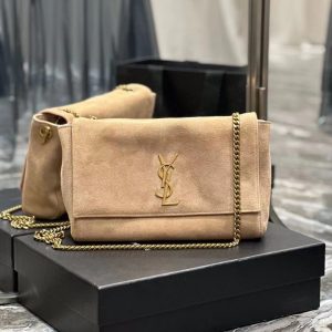 KAUFEN YSL SAINT LAURENT Kate reversible suede and leather shoulder TASCHE