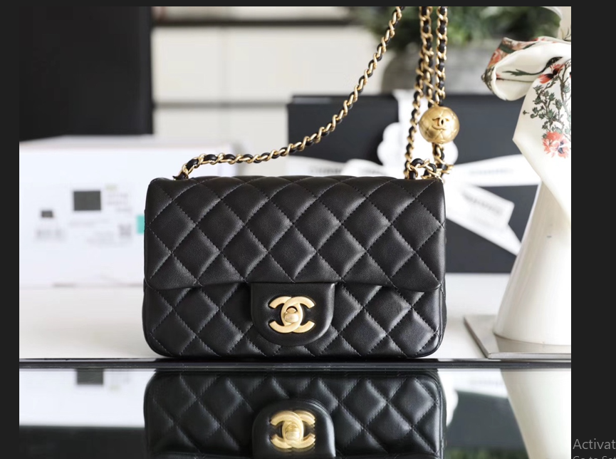 kaufen Chanel Klassiker flap Mini mit goldener Kugel Tasche
