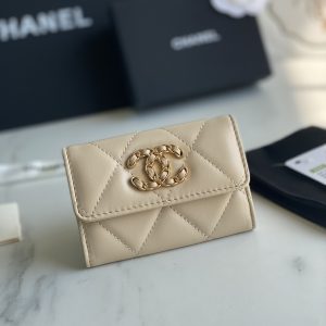 kaufen CHANEL 19 KARTENHALTER MIT Tasche KLAPPE