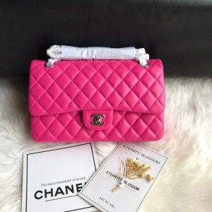 kaufen Chanel Flap Tasche in rosa Farbe Medium