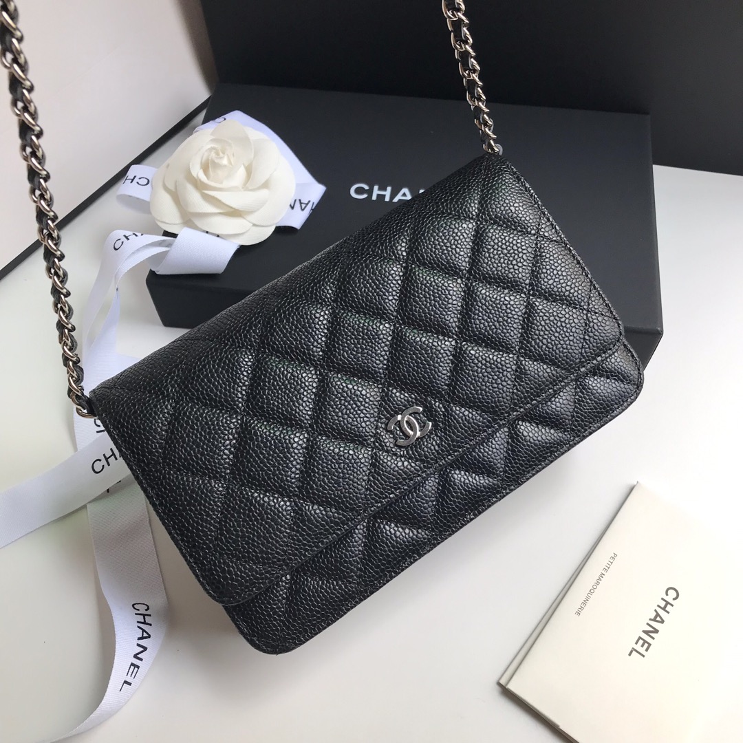 kaufen Chanel in schwarzer Calor WOC-Tasche