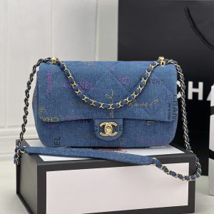 kaufen CHANEL FLAP in blauer Farbe