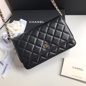 kaufen Chanel WOC schwarze Tasche
