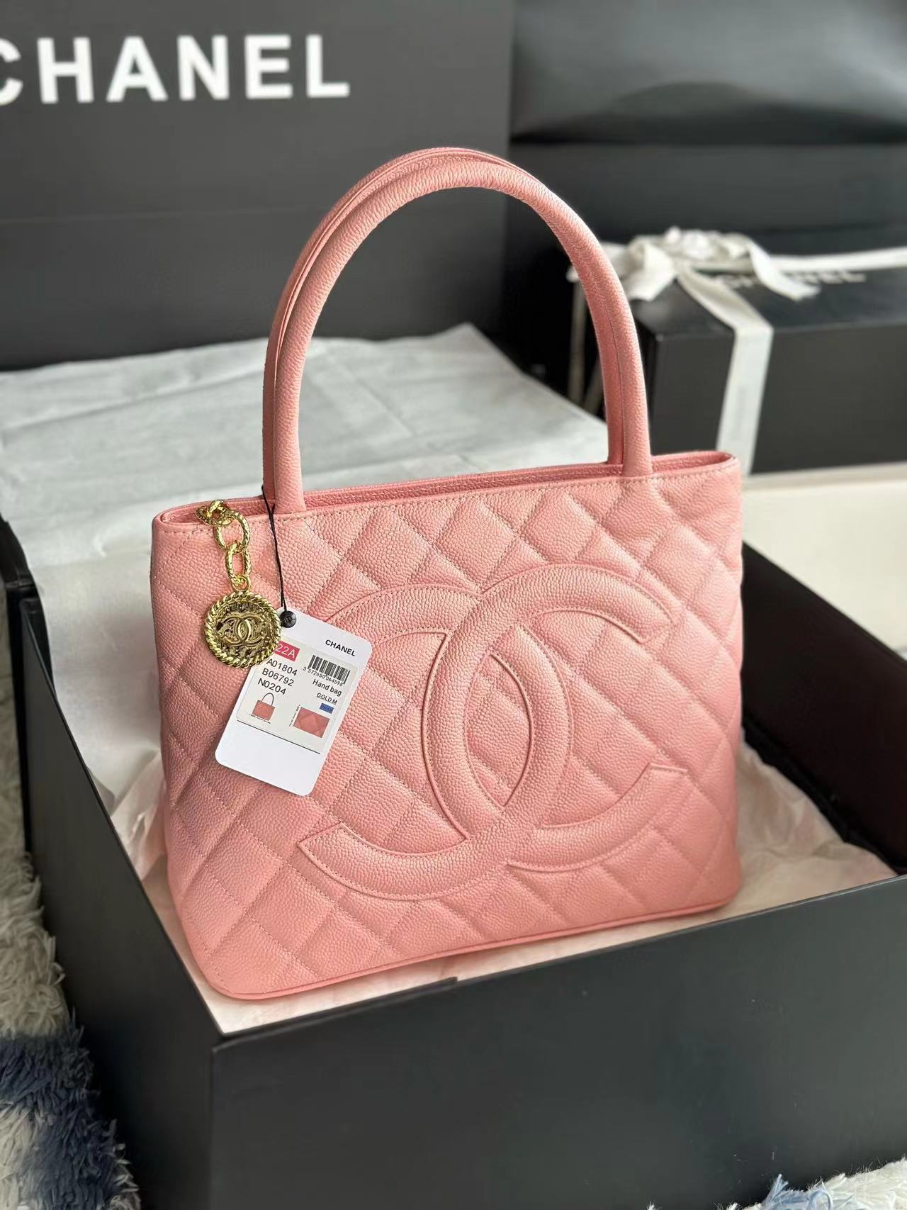 kaufen Chanel - Rosa farbene Trage tasche