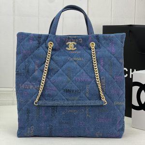 kaufen CHANEL TOTE in blauer Calor-Tasche
