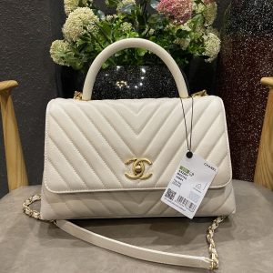 kaufen Chanel Kuhfell Tasche Groß Hand