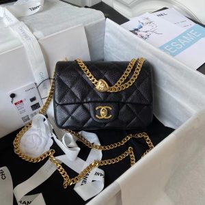 kaufen Chanel goldener Ball in klein Tasche
