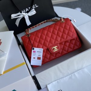 kaufen Chanel in roter Flap Tasche