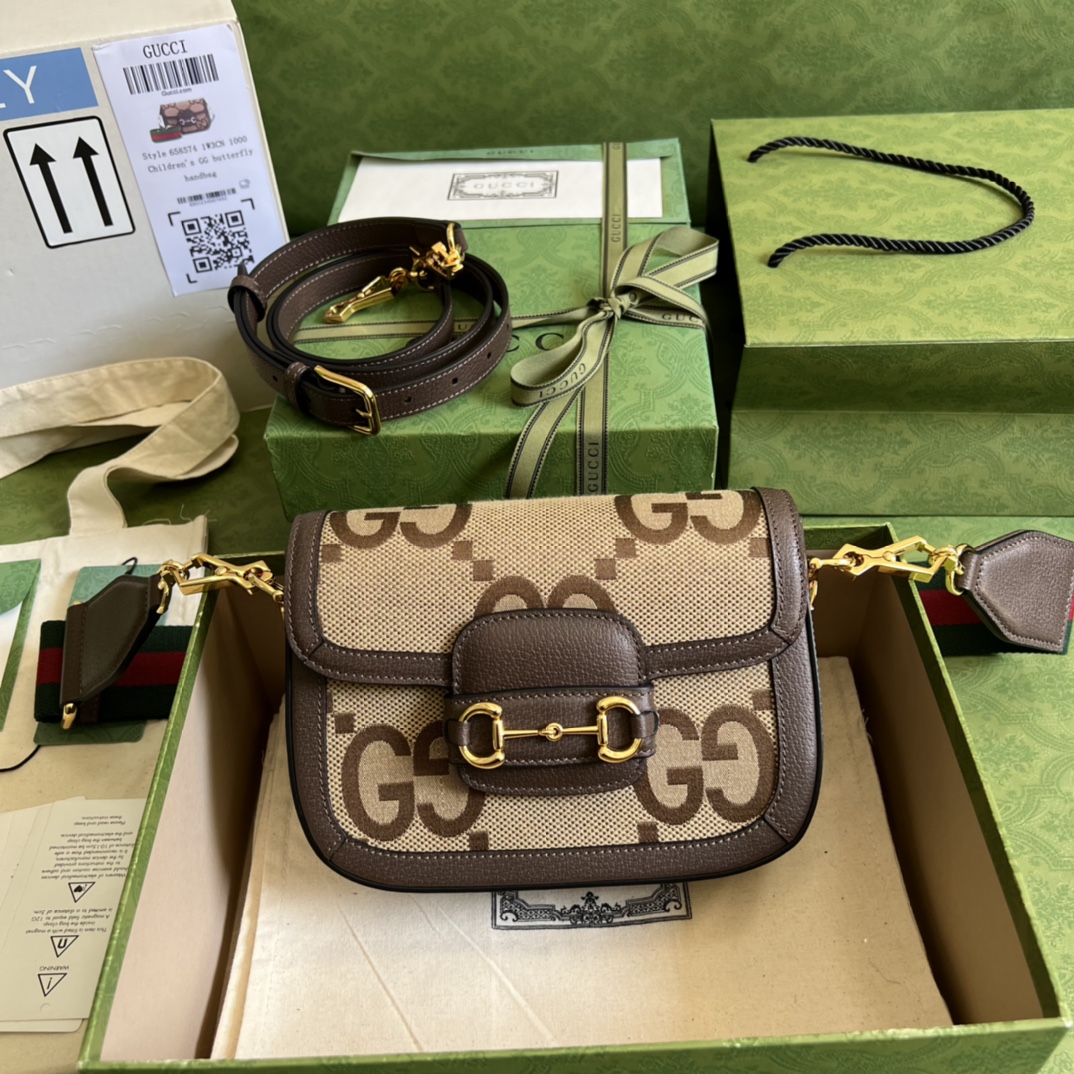 Kaufen Gucci 1Horsebit 1955 jumbo GG mini Tasche
