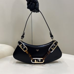 Kaufen Fendi O'Lock Schwarz Tasche
