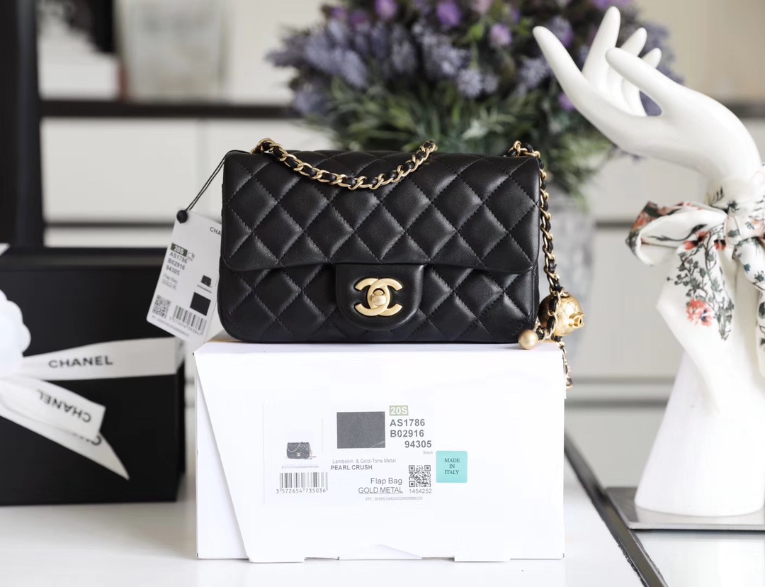kaufen Chanel Klassiker flap Mini mit goldener Kugel Tasche - Image 7