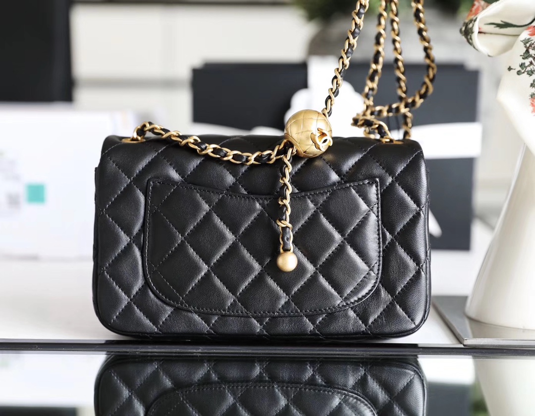 kaufen Chanel Klassiker flap Mini mit goldener Kugel Tasche - Image 3