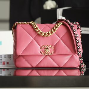 kaufen Chanel 19 Rosa Tasche