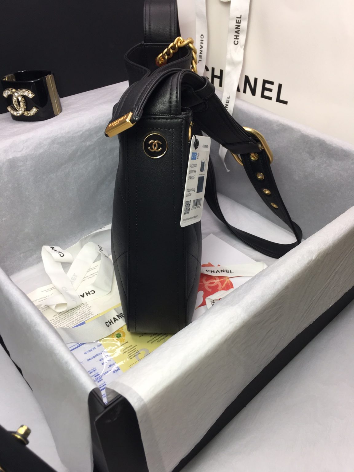 kaufen CHANEL 22 in schwarzer Farbe GROSSE HANDTASCHE - Image 2