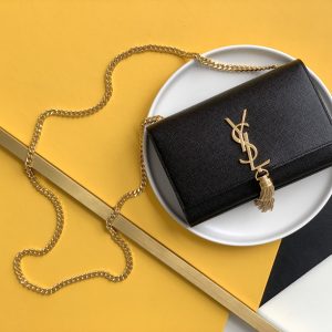 KAUFEN KATE SMALL CHAIN  WITH TASSEL IN CROCODILE-EMBOSSED SHINY LEATHER TASCHE