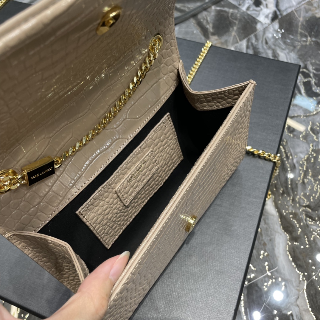 KAUFEN KATE SMALL CHAIN TASCHE IN GRAIN DE POUDRE EMBOSSED LEATHER - Image 8