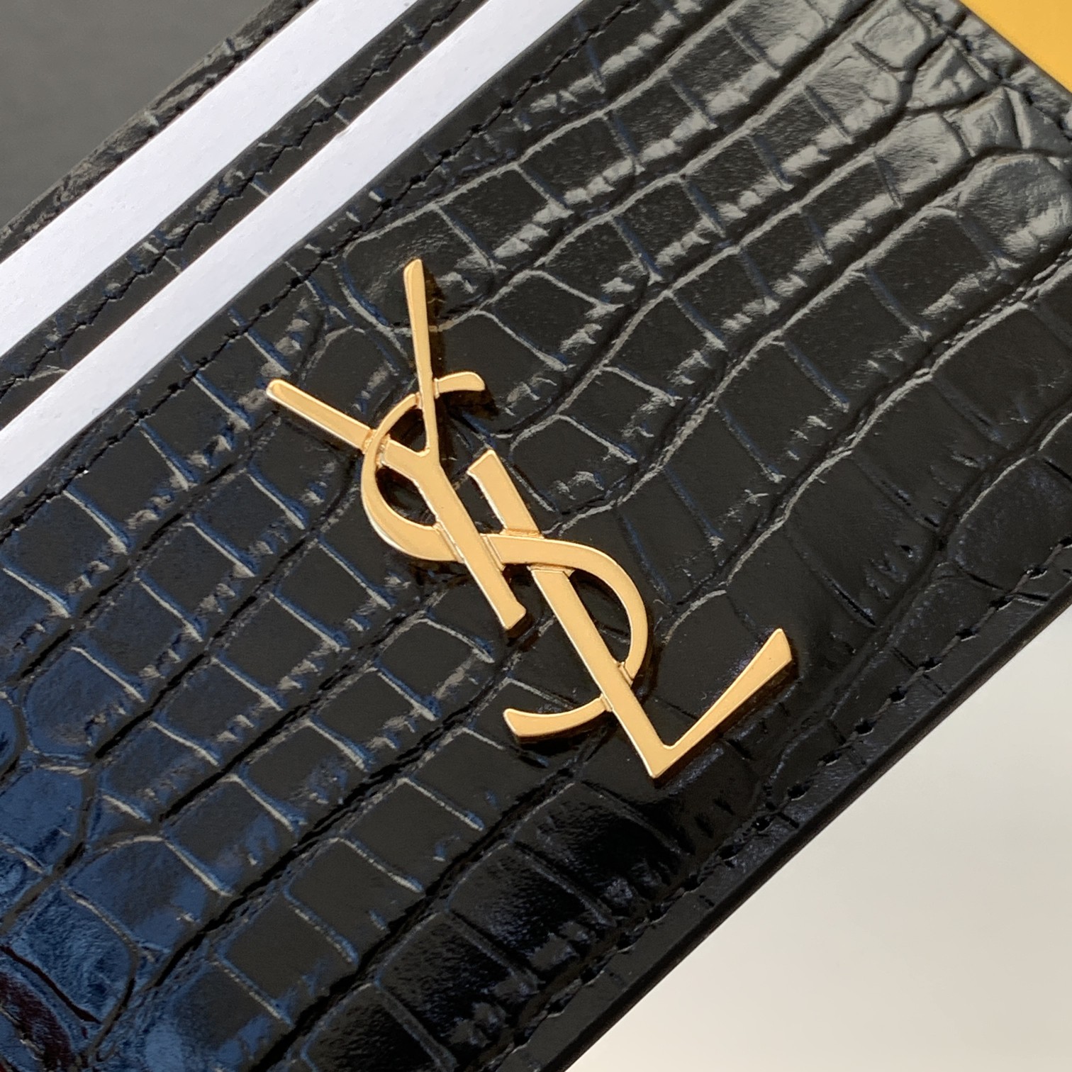 KAUFEN CASSANDRE MATELASSÉ CARD CASE IN GRAIN DE POUDRE EMBOSSED LEATHER TASHCE - Image 2