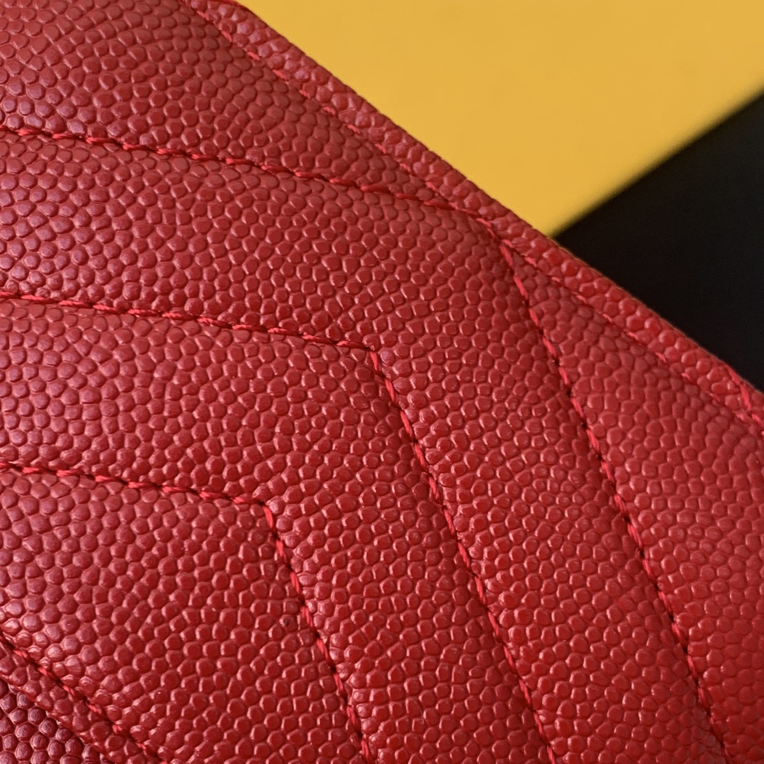 KAUFEN CASSANDRE MATELASSÉ CARD CASE IN GRAIN DE POUDRE EMBOSSED LEATHER TASCHE - Image 5