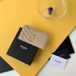 KAUFEN CASSANDRE MATELASSÉ ZIPPED FRAGMENTS CARD CASE IN GRAIN DE POUDRE EMBOSSED LEATHER TASCHE
