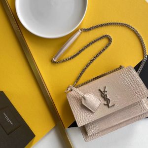 KAUFEN SUNSET MEDIUM CHAIN TASCHE IN SMOOTH LEATHER