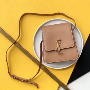 KAUFEN YSL KAIA NORTH/SOUTH SATCHEL IN VEGETABLE-TANNED LEATHER TASCHE