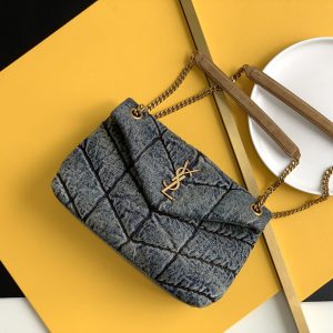 KAUFEN PUFFER TOY TASCHE IN CANVAS AND SMOOTH LEATHER