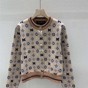 louis vuitton LV round neck knitted cardigan